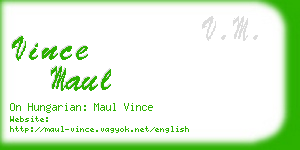 vince maul business card